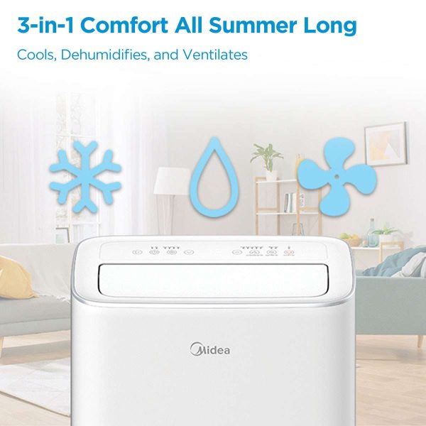 Midea 10000 BTU Portable Air Conditioner - Refurbished Hot on Sale